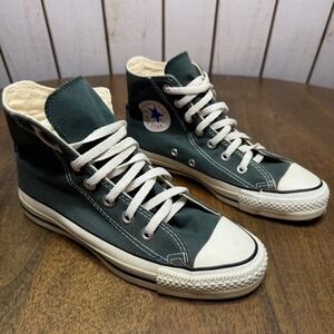 Vintage Converse Made In USA Green Hi Top Size 5.5 EUC